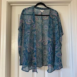 Paisley cover up / cardigan